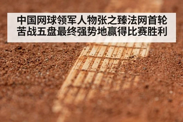 中国网球领军人物张之臻法网首轮苦战五盘最终强势地赢得比赛胜利